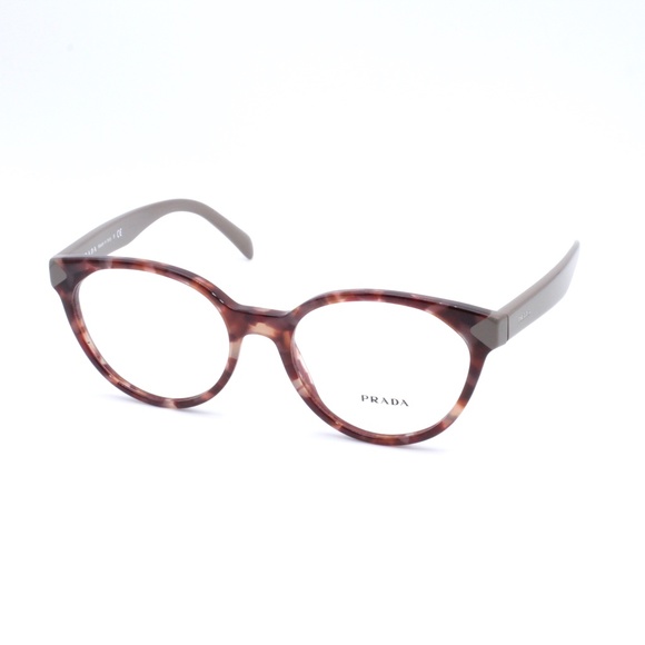 Prada Eyeglasses VPR01T 53.18 UE0-101 140 Spotted - Picture 1 of 7
